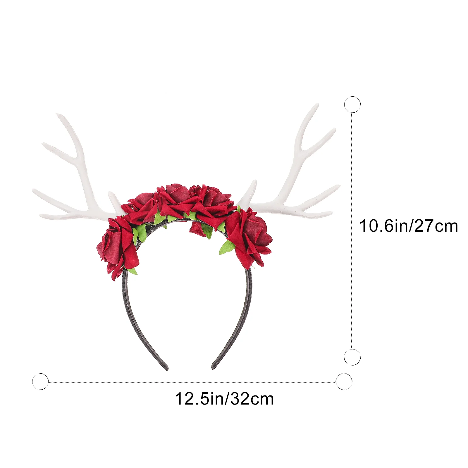 Weihnachten Stirnband weibliches Haar Zubehör Party Kopfschmuck Weihnachten Dekor Geweih weißen Hirsch Horn Kopf bedeckung