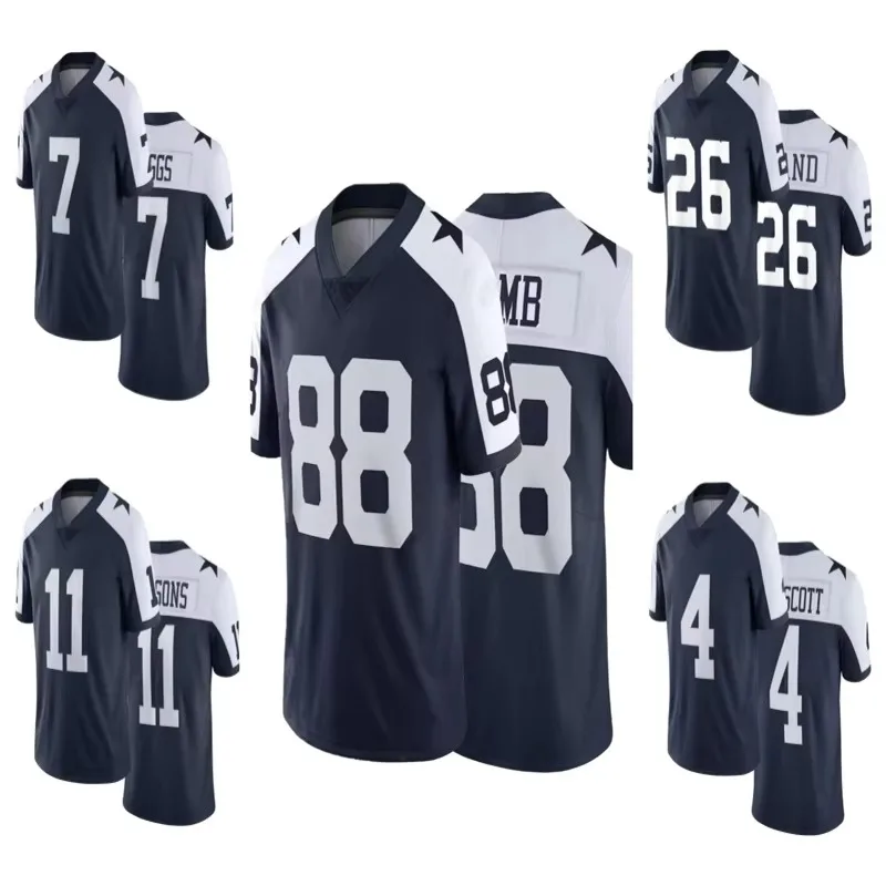 Men's Dallas Cowboys CeeDee Lamb Classic Jersey No.11 Short-Sleeved Outdoor Summer t shirt Oversized Clothing Top