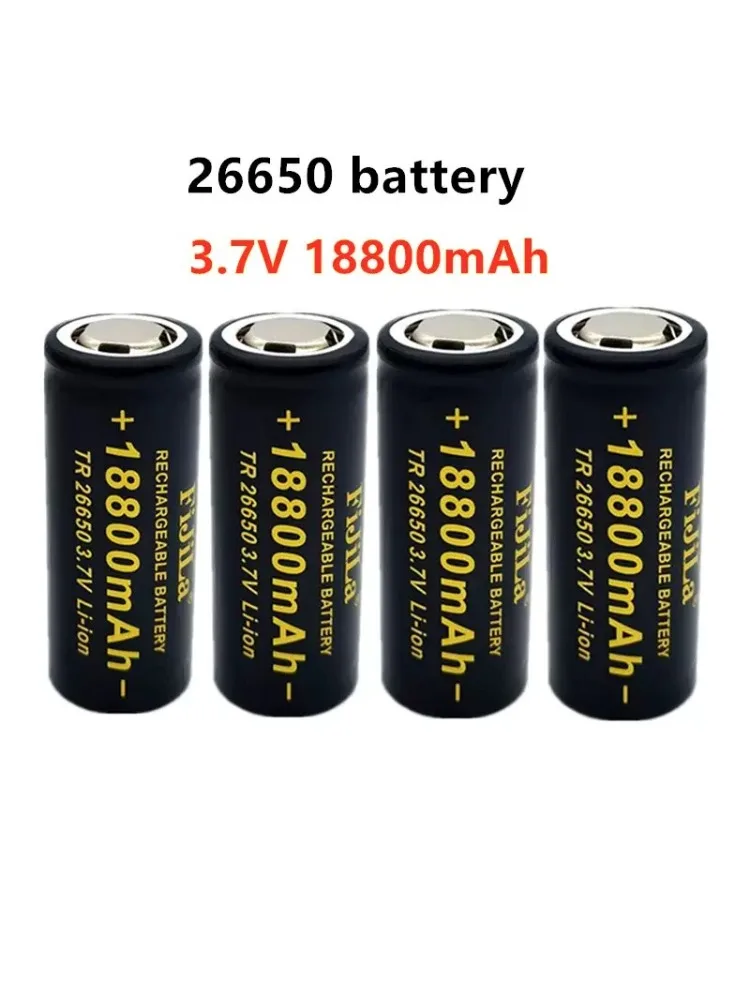 1-10 pièces 26650 18800 mah batterie au lithium 3.7 V 18800 mah 26650 batterie rechargeable adaptée à la lampe de poche