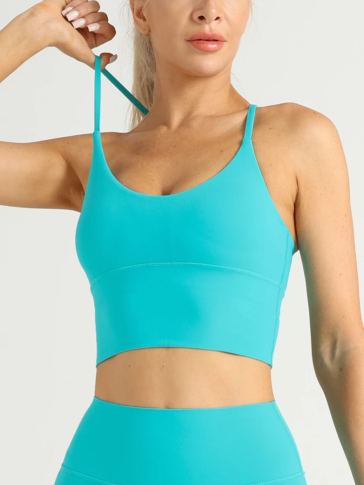 Damen Yoga Sport-BHs mit schönem Rückendesign, sexy, atmungsaktiv, bequem, Sport-Top, Fitness, Workout, Laufen, Radfahren, Yoga, eng anliegendes Crop-Top