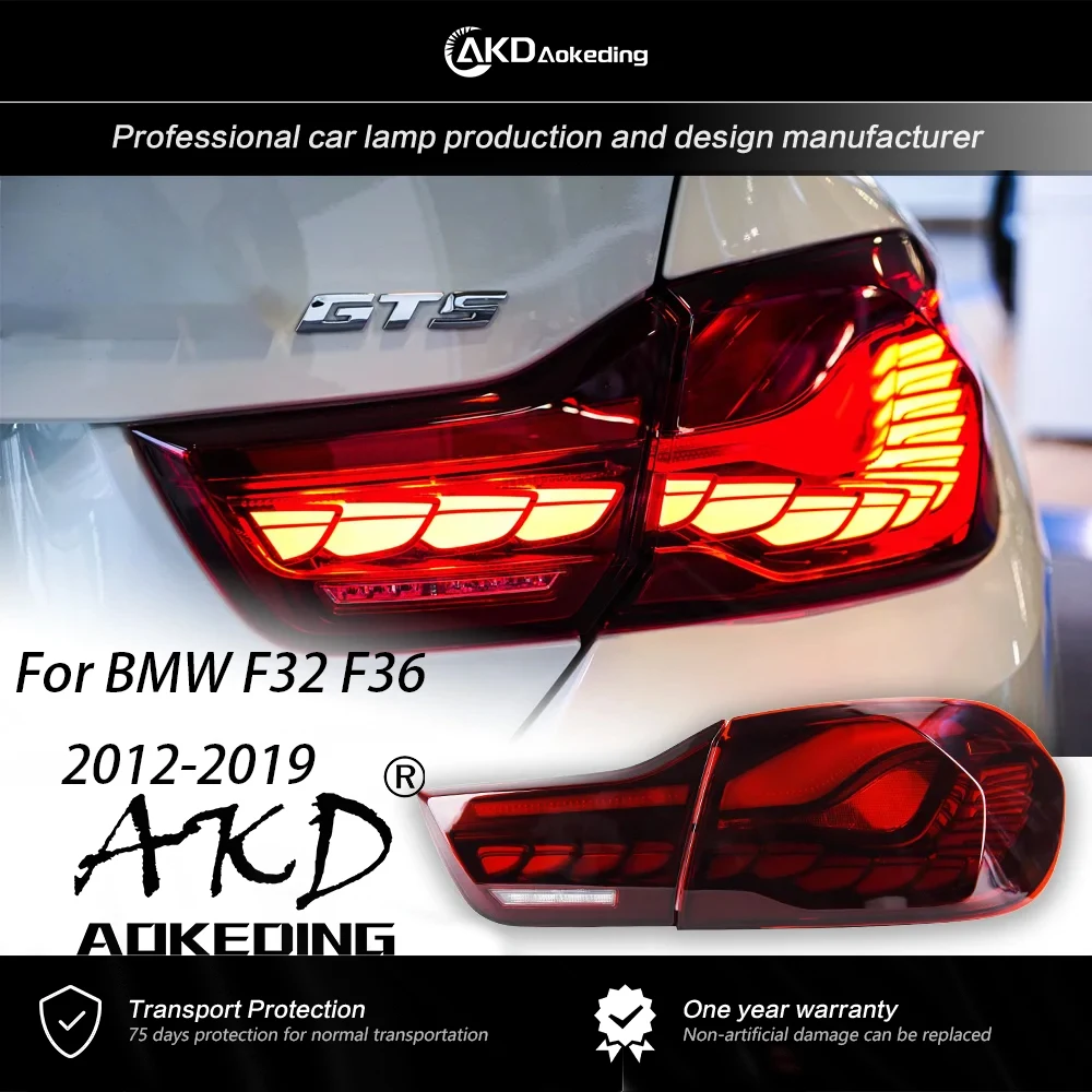 AKD Tail Lights For 4 Series F32 F36 2012-2019 F82 M4 GTS Design LED Fog Lights Day Running Light DRL Tuning Car Accessories