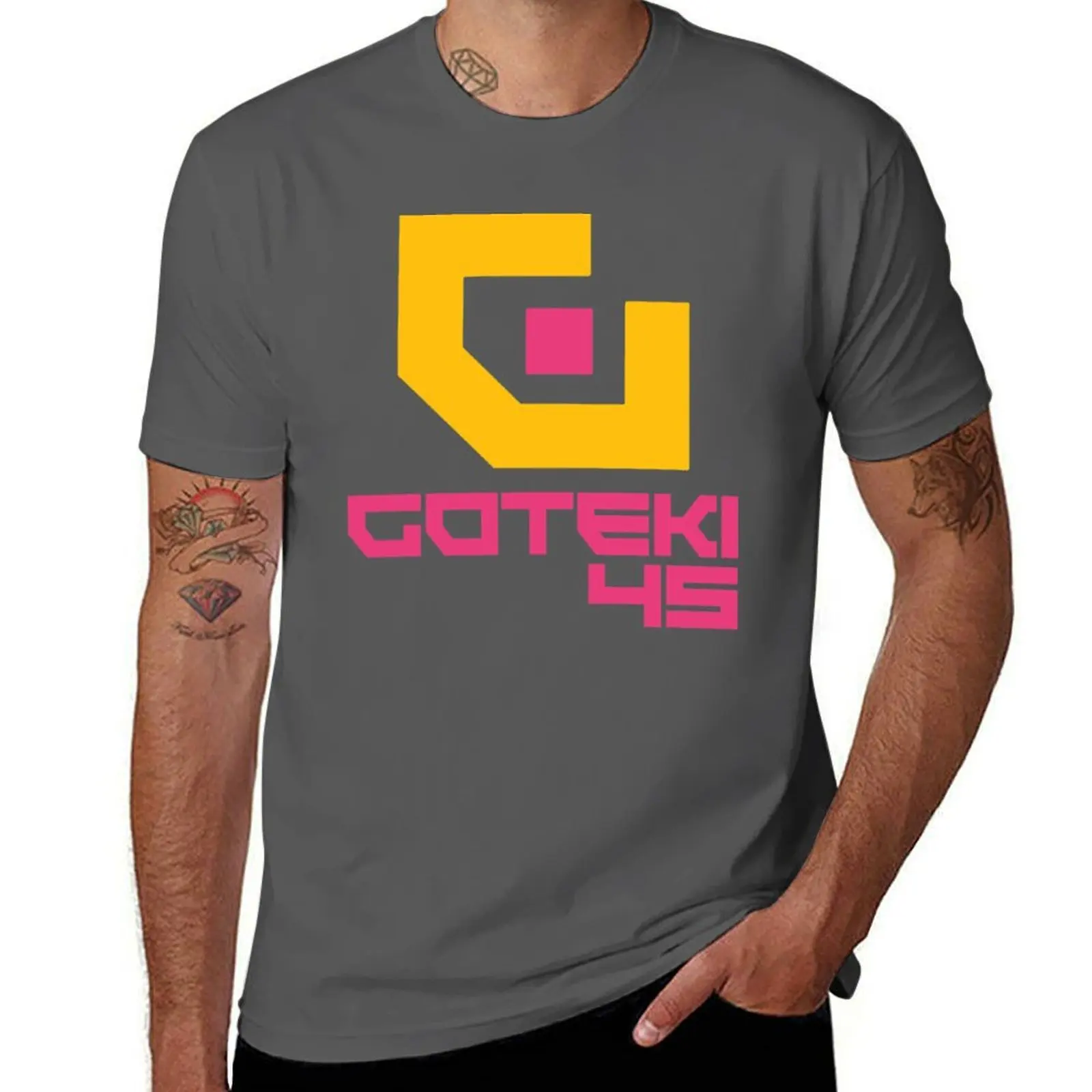 

Wipeout Fury - FX 350 Leauge - Goteki 45 Logo Positive T-Shirt Trendy Casual Short Sleeve Shirt