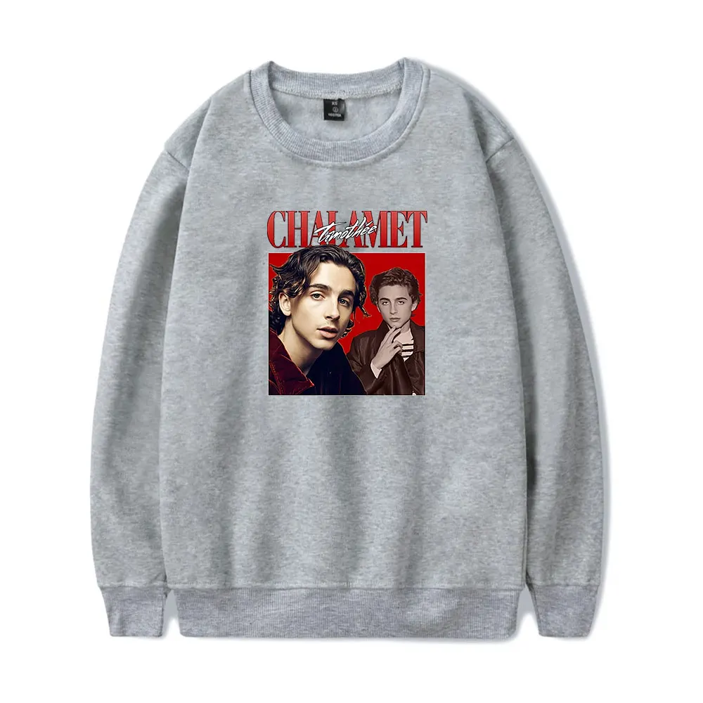 Timothee Chalamet O-Neck Sweatshirts Women Men Long Sleeve Fashion Pullover Clothes