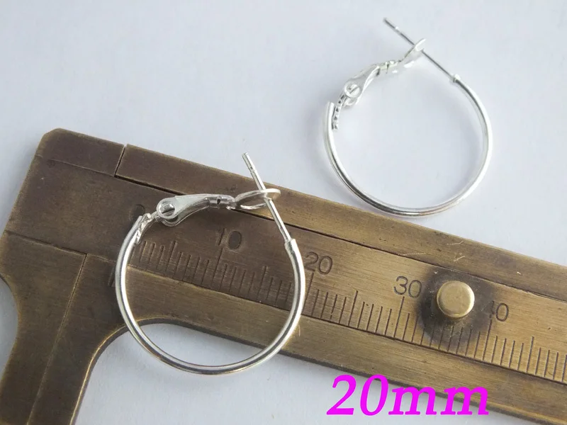 

200pcs/lot 20mm Fashion Ear Hook Earring Wires Fit Jewelry DIY Findings