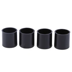 4pcs Plastic Furniture Chair Leg Tips Caps PVC Feet Floor Protector Pads Round Bottom Furniture Table Covers Black 16/19/22/25mm