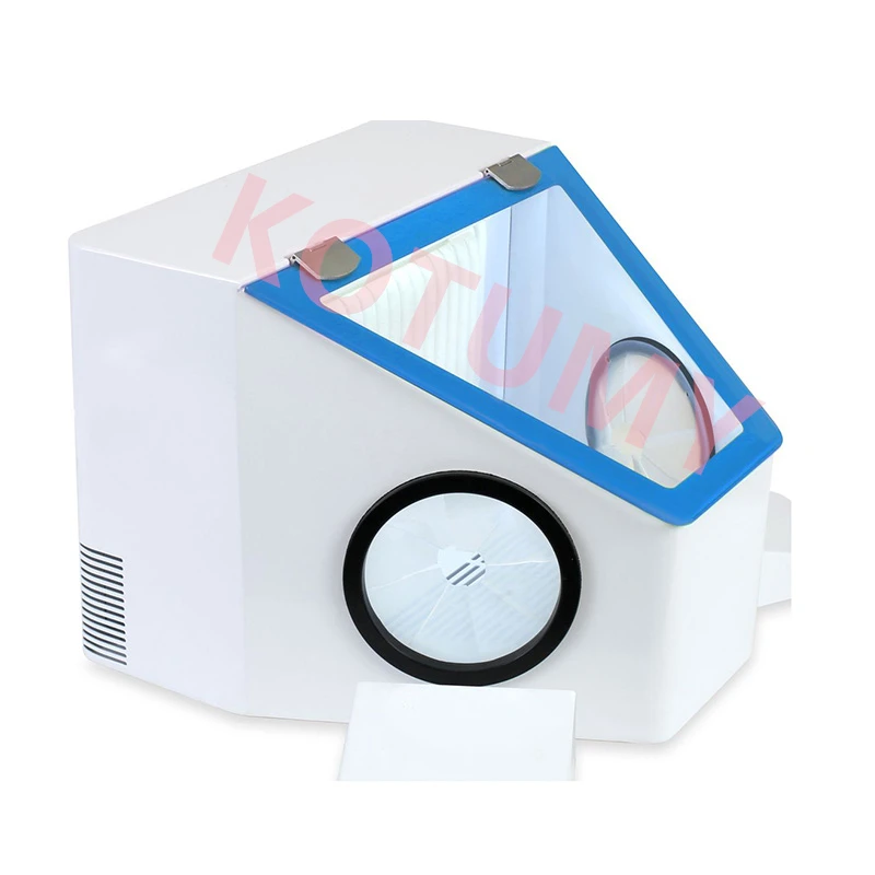Dental Lab Dustproof Box Vacuum Dust Extractor Box Lapping Protector Dental Sandblasting Engraving Operation Dust Collector