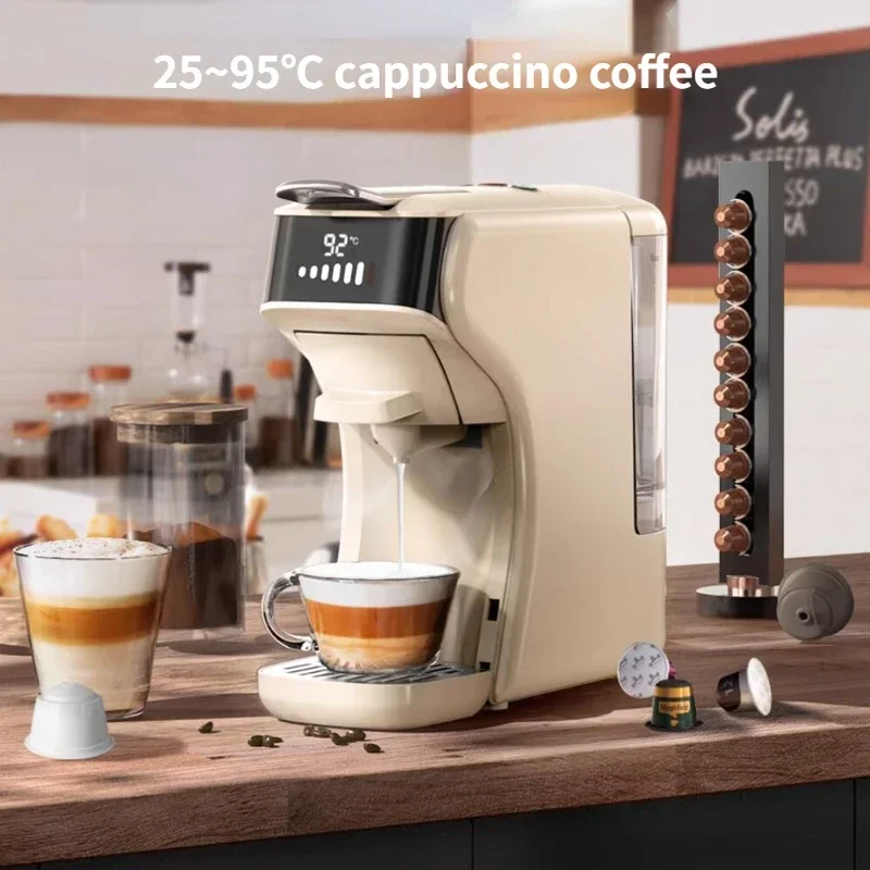 

220V Automatic Capsule Coffee Machine Home Espresso Coffee Maker Compatible with Multiple Capsules 에스프레소 머신 machines à café