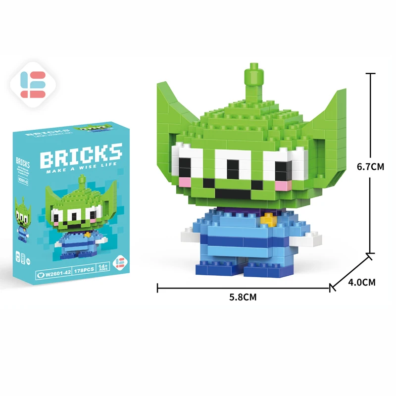 Cartoon Character Building Blocks Set - LiLo Stitch Winnie the Pooh Alien Tigger Toy Creative Gift Model Kit image 6
