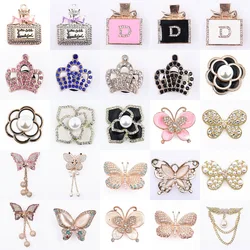 Metal Rhinestone Shoes Charms Bling  Queen  Butterfly Shoe Decorations Girl's Shinny Accessories for Women