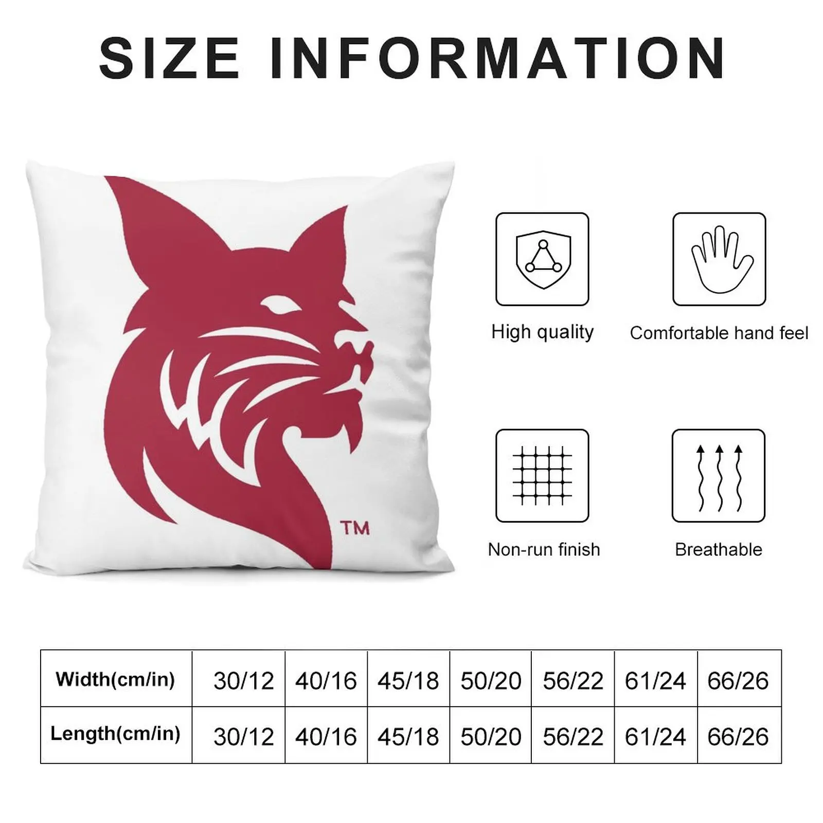 Bates College bobcats Throw Pillow Plaid Sofa Throw Pillow Covers pillow cover christmas Sofa Decorative Covers