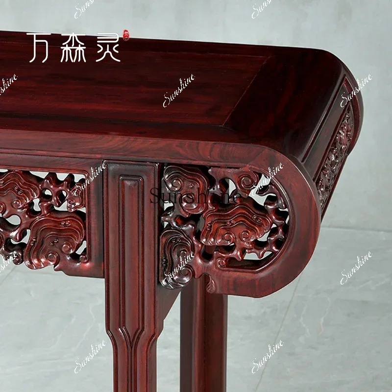 

Mahogany table Ming and Qing antique roll head Chinese simple furniture FT