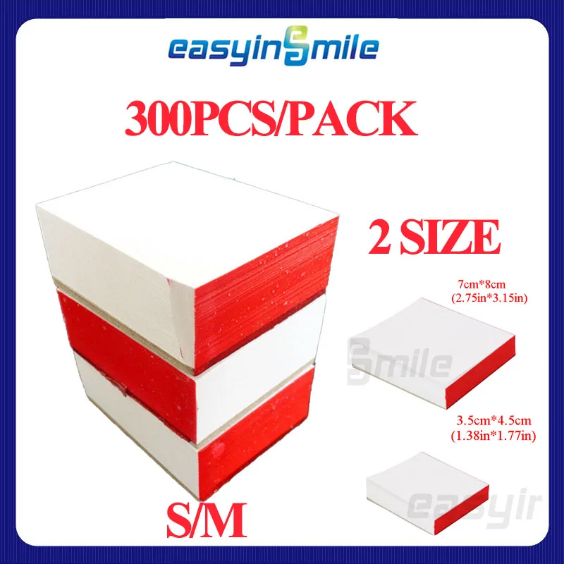 Easyinsmile Disposable Dental Lab / Clinic Mixing Paper/Pad 2 Side Poly-Coated Paper S/M 300 Sheets