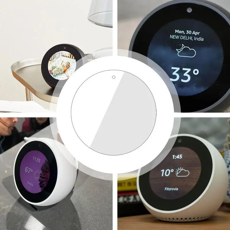 Pantalla de altavoz de vidrio templado, película protectora resistente a los arañazos, HD 9H, película de pantalla de dureza, altavoz inteligente antihuellas