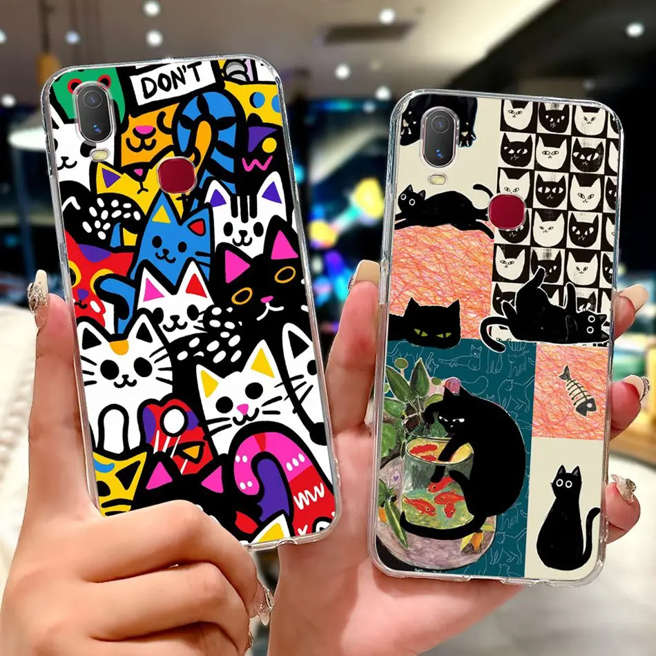 For Vivo Y11 Y12i 1906 1906_20 Fashion Cool Pattern Phone Case For VivoY11 Y 11 (2019) Soft Silicone TPU Cases