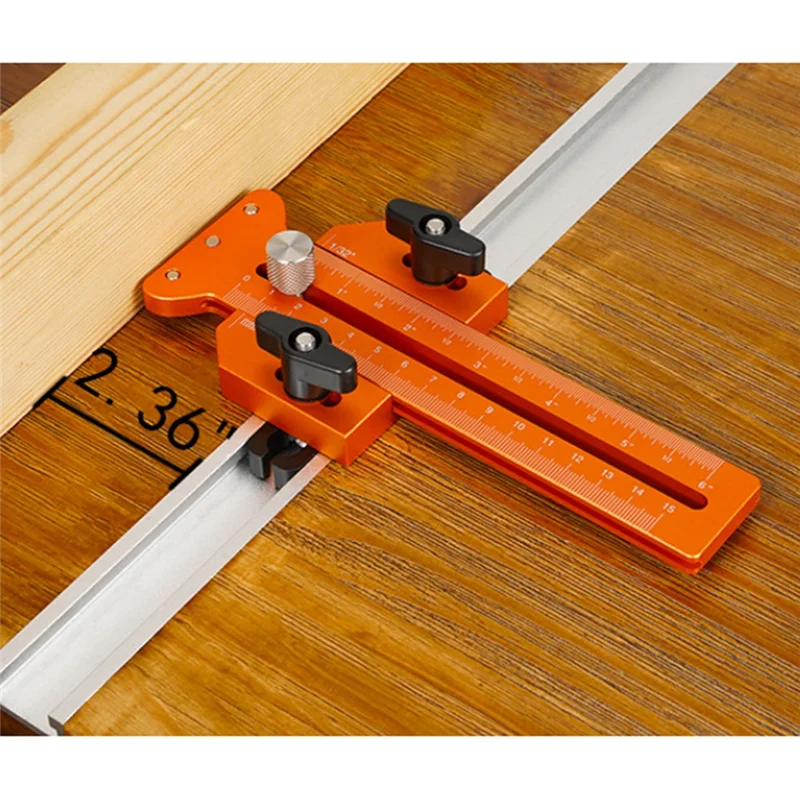 AB47-Thin Rip Jig Guide For Table Saw With 3 Pulleys, Woodworking Tool For Making Repetitive Narrow Strip Cuts