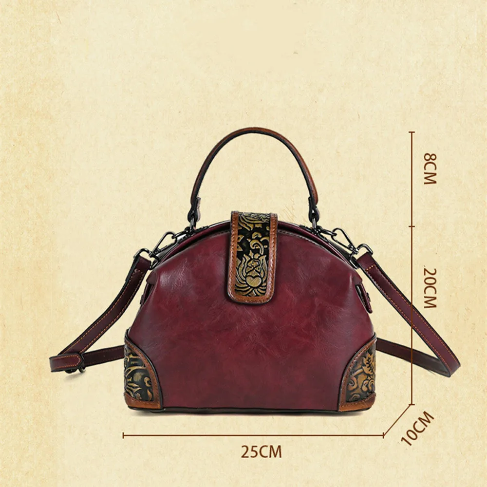 2024 Fashion Pu Learher borsa a tracolla a tracolla borse da donna retrò borse floreali di design di lusso per borsa regalo madre