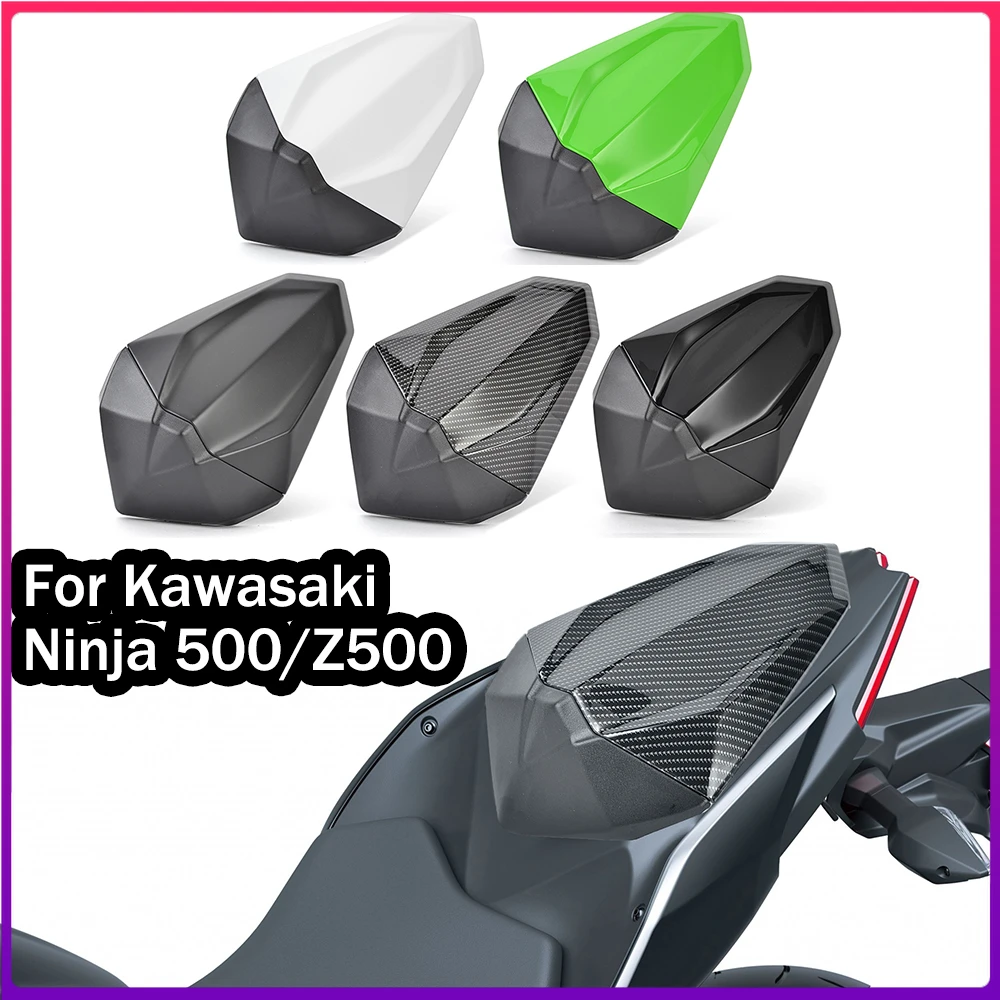 

Motorcycle Rear Seat Cover Pillion Passenger For Kawasaki Z500 SE NINJA 500 NINJA500 2024 2025 Solo Seat Back Cover Fairing Cowl