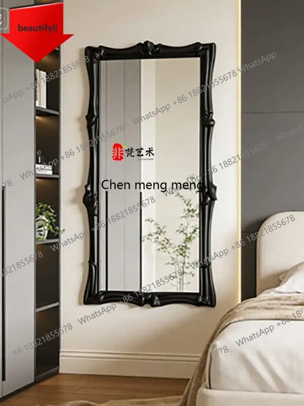 a50 French medieval light luxury full-body mirror high-end art carved full-length mirror cloakroom clothing store