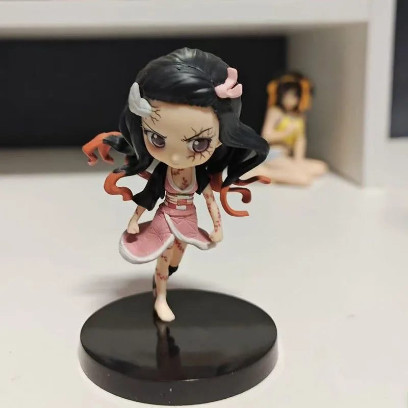 

Bandai Banpresto Qposket Demon Slayer Kamado Nezuko Daki Giyuutarou Figure Model Genuine Desktop Ornament Toy Gift Cute Doll