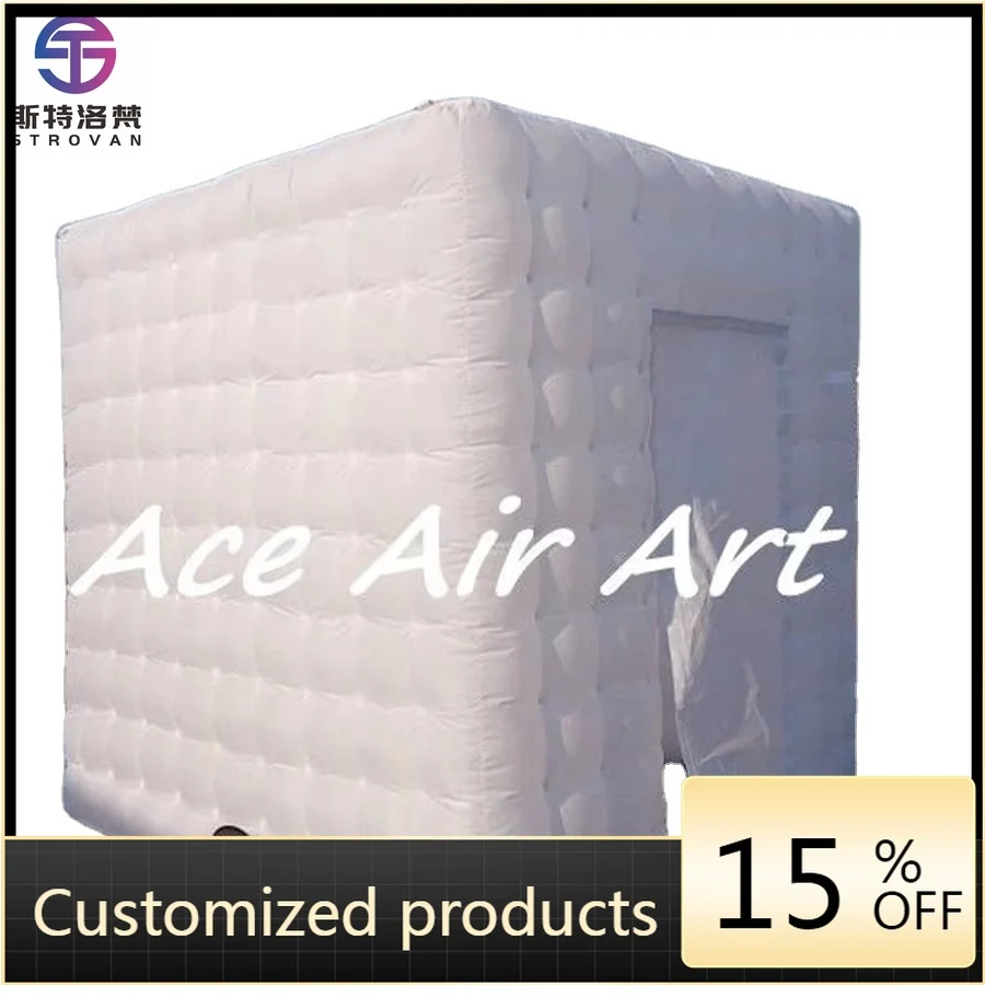 

STLF Wonderful LED Inflatable Photo Booth Tent Outdoor Events Birthday Parties-5m PVC Oxford Material Blower Accessory Free Ship