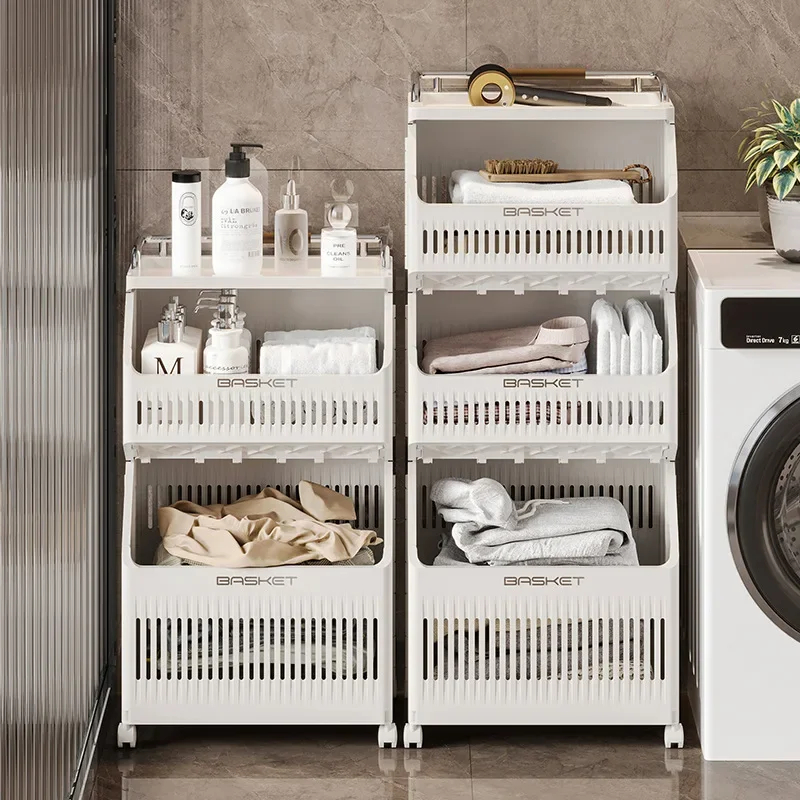 Multi-Layer Laundry Basket Dirty Clothes Storage Clothes Bucket Large Capacity Storage Baskets Household Bathroom Storage Box