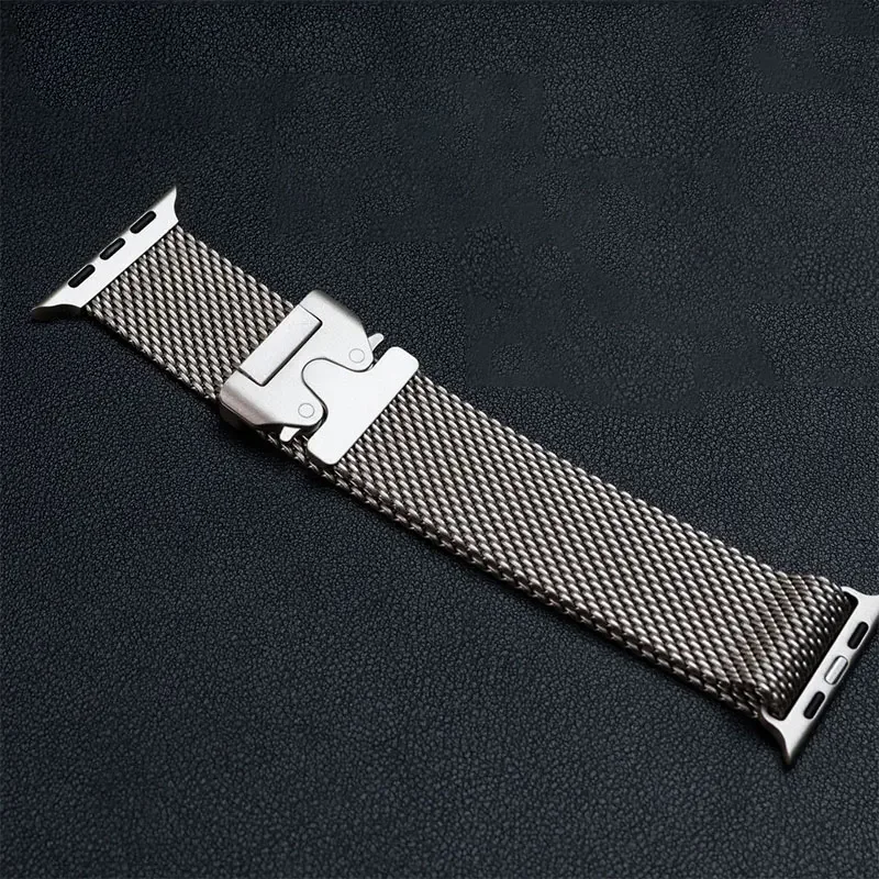 

Milanese Loop Strap For Apple Watch Band Ultra 2 49mm 46mm 45mm 44mm 42mm Stainless Steel Metal for iWatch Series 10 9 8 7 6 5 4