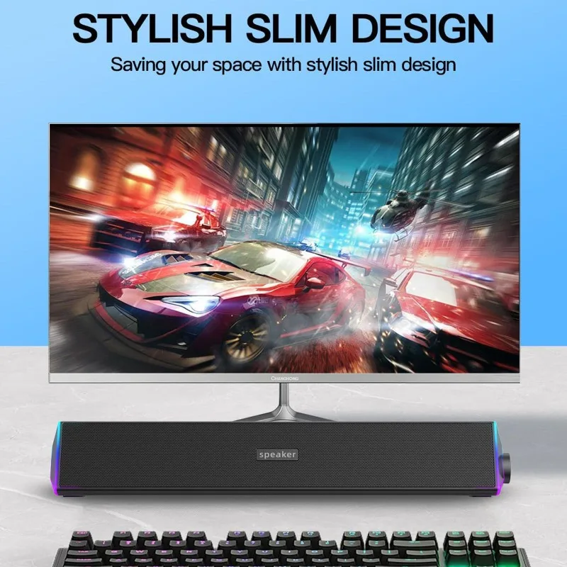 Qualité sonore HiFi 4 unités caisson de basses USB filaire haut-parleur Bluetooth maison lumières rvb ordinateur de bureau Esports jeu haut-parleurs