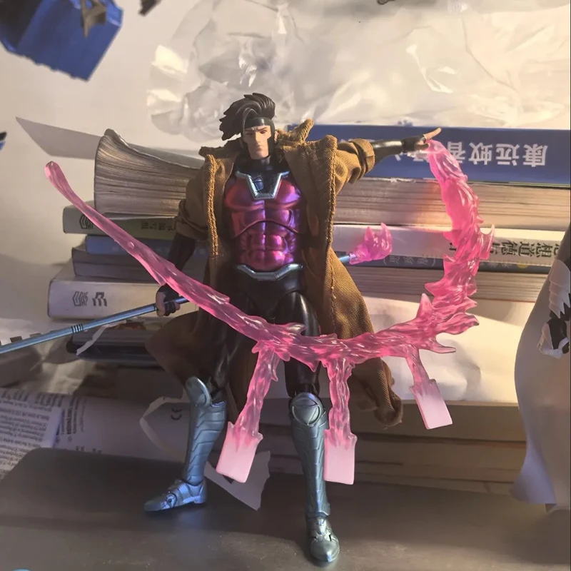 16.5 سنتيمتر Ct اللعب Gambit Mafex 131 الشكل Shf X-Men عمل الشكل بولي كلوريد الفينيل تمثال سطح المكتب حلية لعبة مجسمة هدية عيد ميلاد مخصصة #5