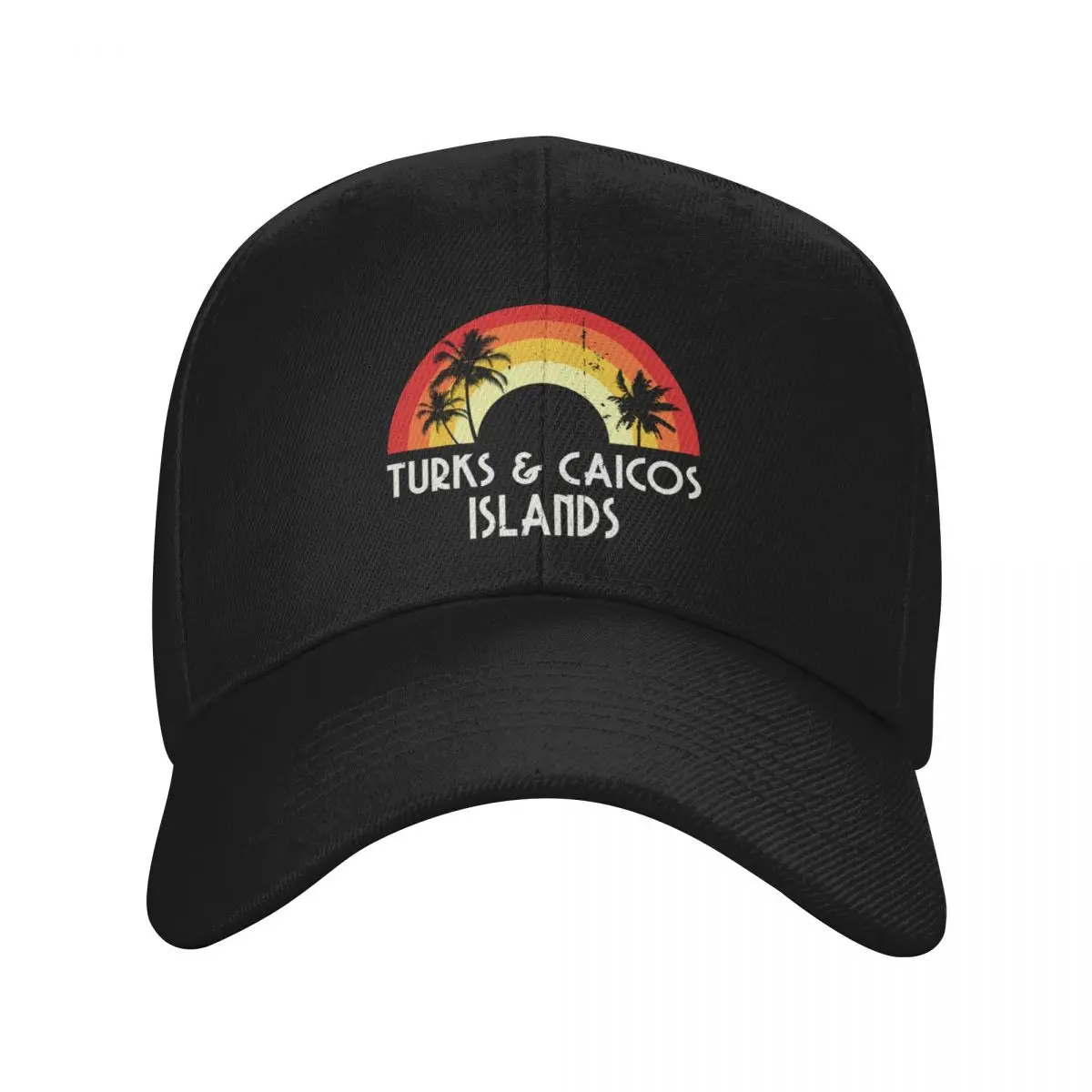 Turks And Caicos Islands Retro Vintage Vacation Souvenir Baseball Cap Hat Man For The Sun Brand Man cap Sun Hats For Women Men's