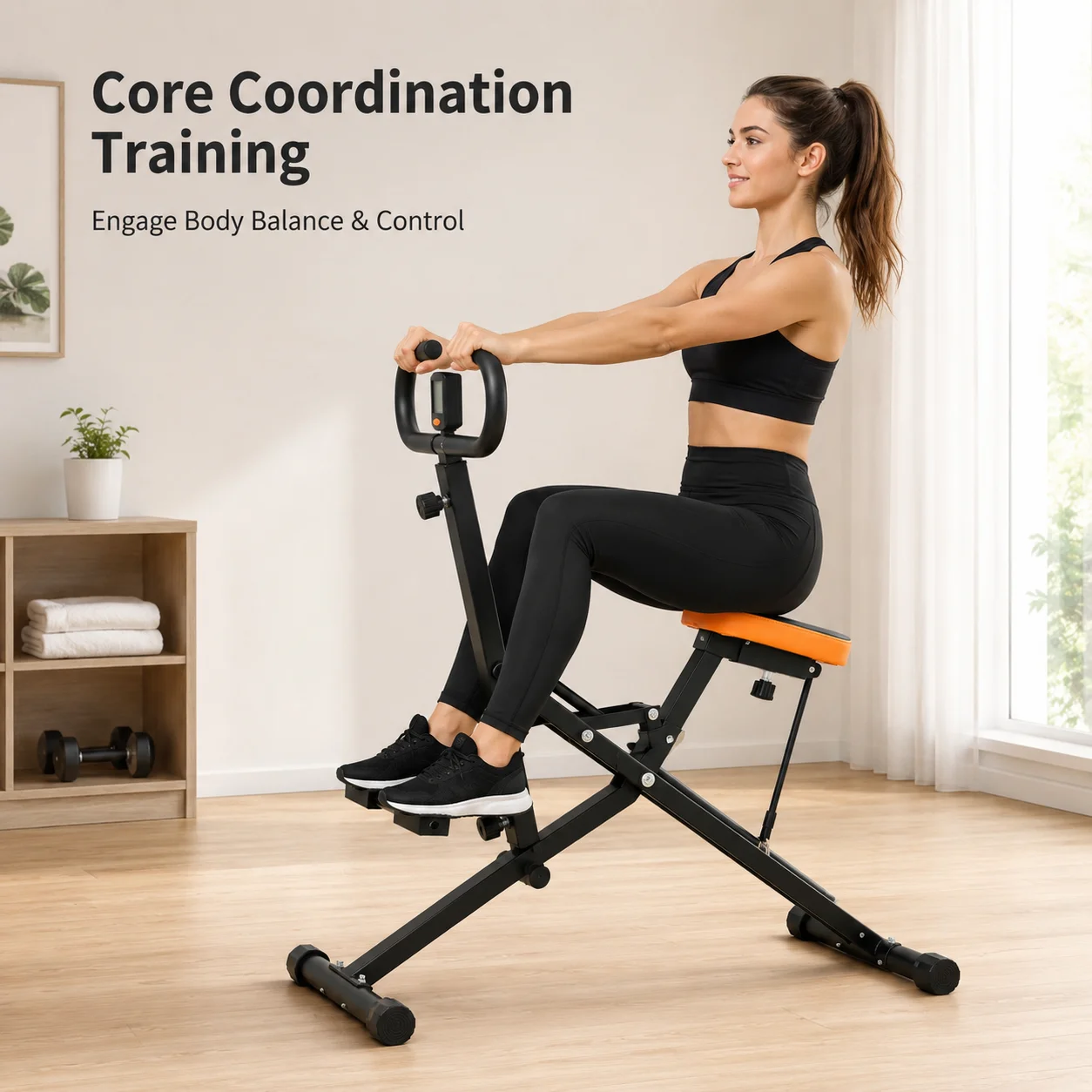 Professional Horse Riding Machine for Butt Lifting 1.5mm Steel Frame  Load Capacity Abdominal Toning Body Sculpting Tool