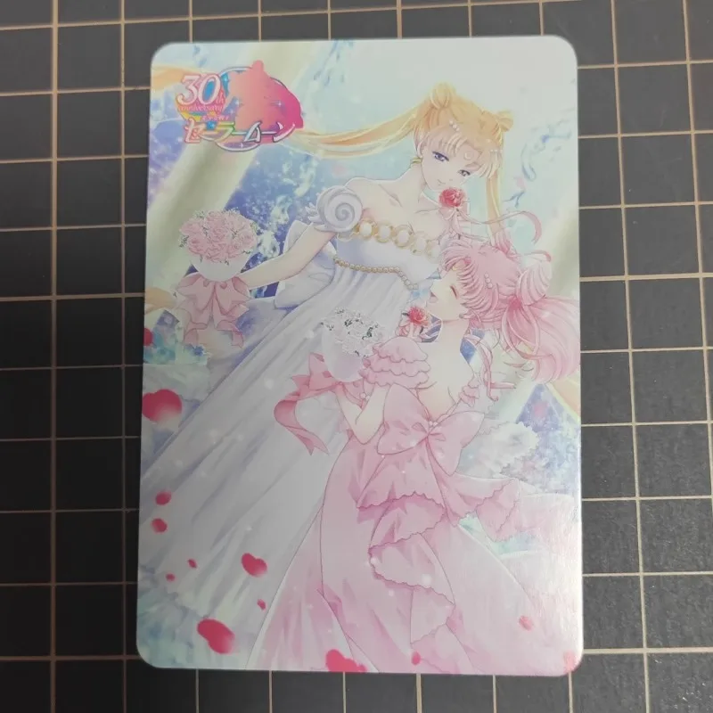 DIY  Sailor Moon Lady Black Flash Card A Set of Three Sheets Anime Peripheral Game Collection Card Holiday Gift