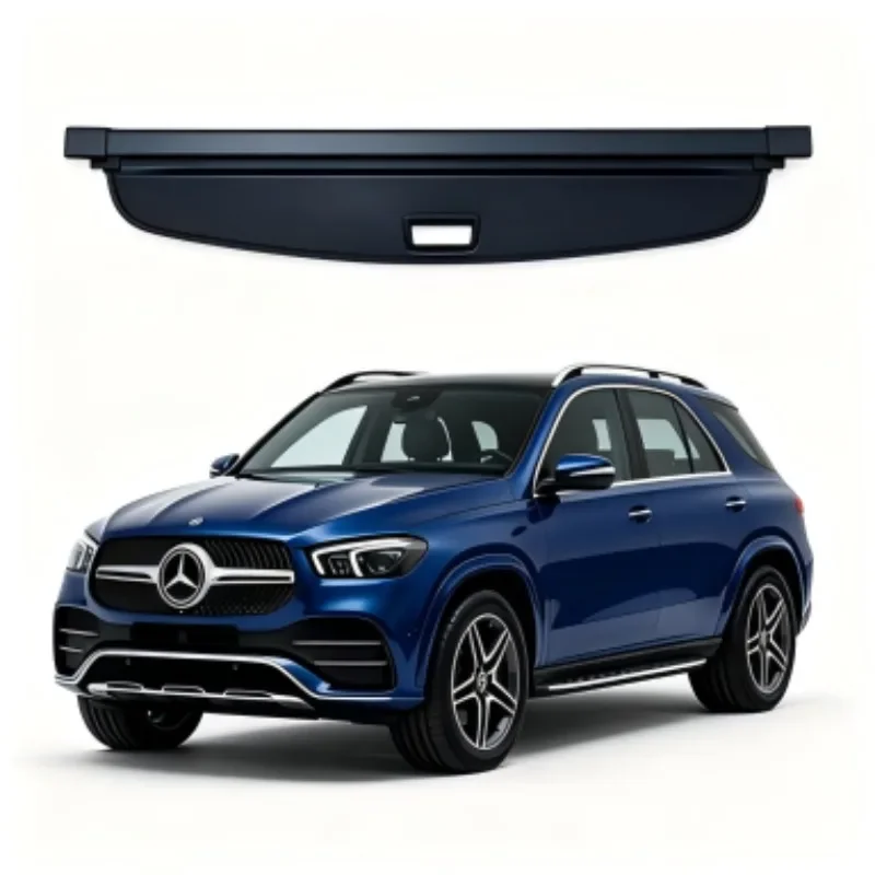 Cargo Cover Trunk Privacy Shade Rear Security Partition Anti-Theft Shield Organizer for Mercedes-Benz GLE V167 2020-2026