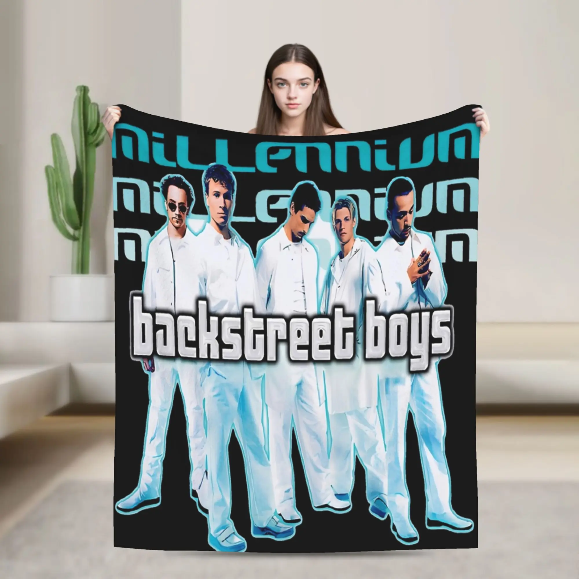 Backstreets Boys Classic Album Blanket Fleece Summer Air Conditioning   Multifunction Soft Throw Blankets for Sofa Car Bedspread