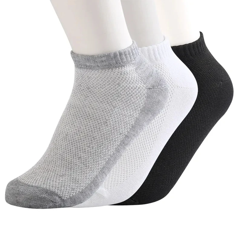 1 Pair Breathable Men's Socks Short Ankle Socks Men Solid Mesh High Quality Male Boat Socks HOT SALE 2023 Hot Men Socks Meias