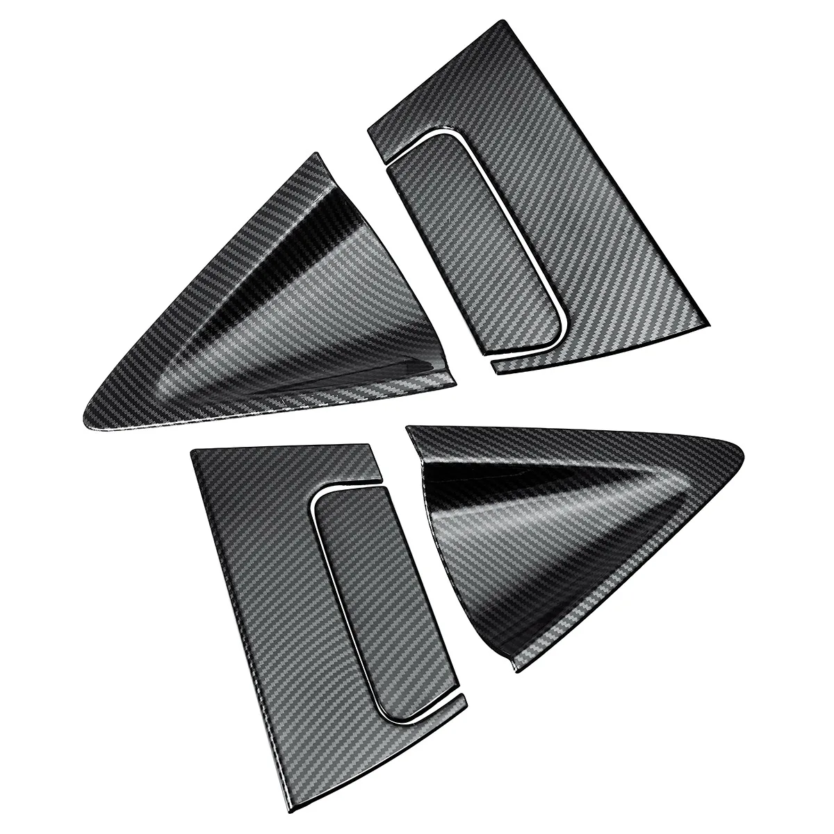 غطاء مقبض خلفي جانبي من ألياف الكربون ، غطاء وعاء السيارة هوندا ساعة-V ، لباب من أجل