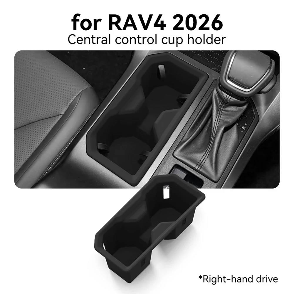 Cup Holder Sleeve for For TOYOTA For RAV4 2026 Built with Dense Silicone Compound for Noise Suppression and Protection