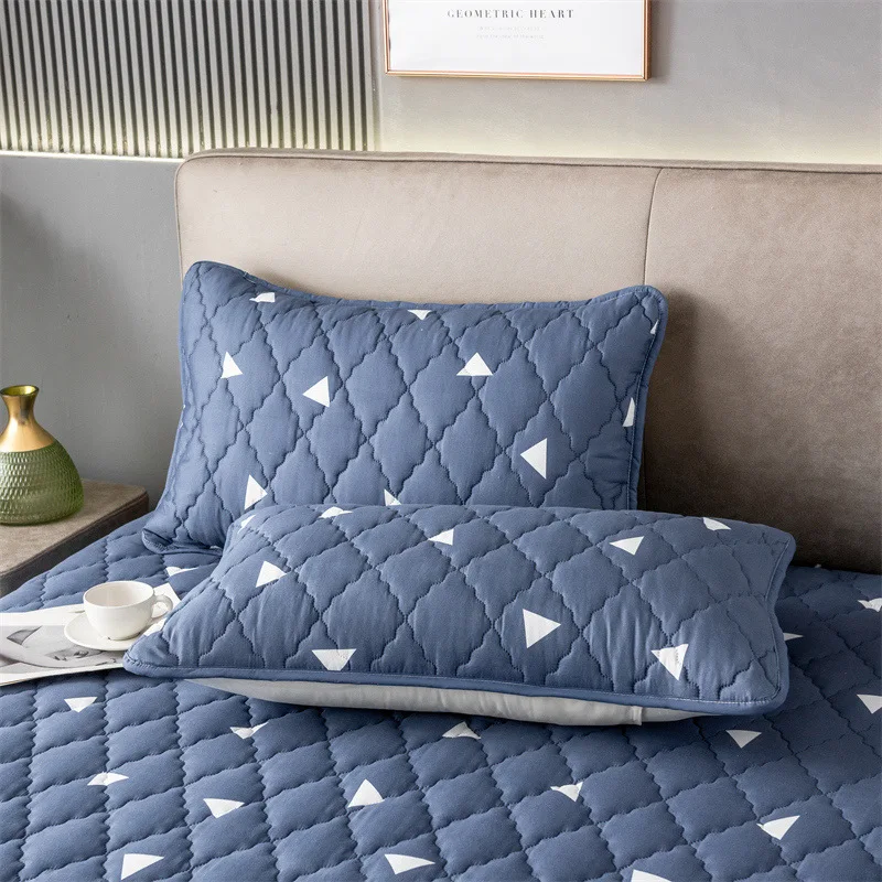 

Soft Quilted Waterproof Cotton Pillow Cover Cushion Shell for Bedroom Decor Comfortable Sofa Throw Pillowcase for Sleeping