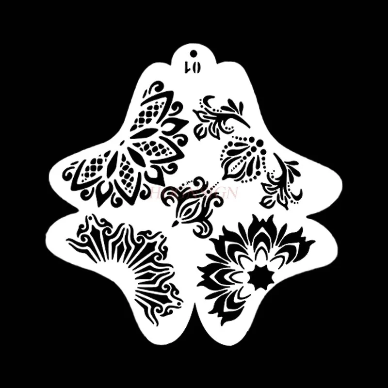 

1pcs Christmas children's facial painting hollow template tool cartoon pattern football mermaid unicorn