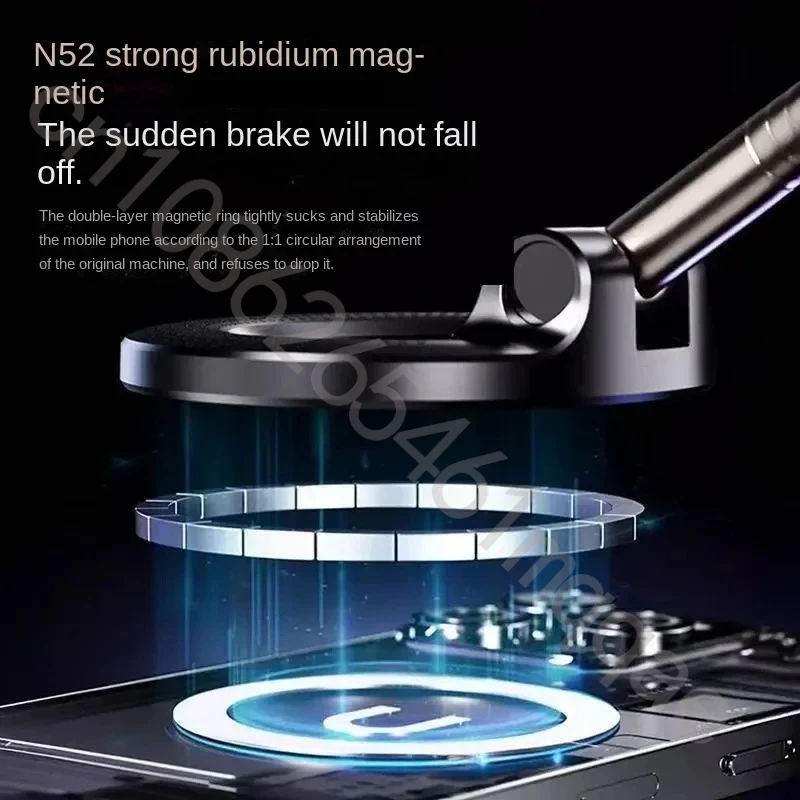 360 Rotation Car Phone Holder Super Strong Magnet Foldable Mount Compatible Phone Android Best Driving Gift Accessory