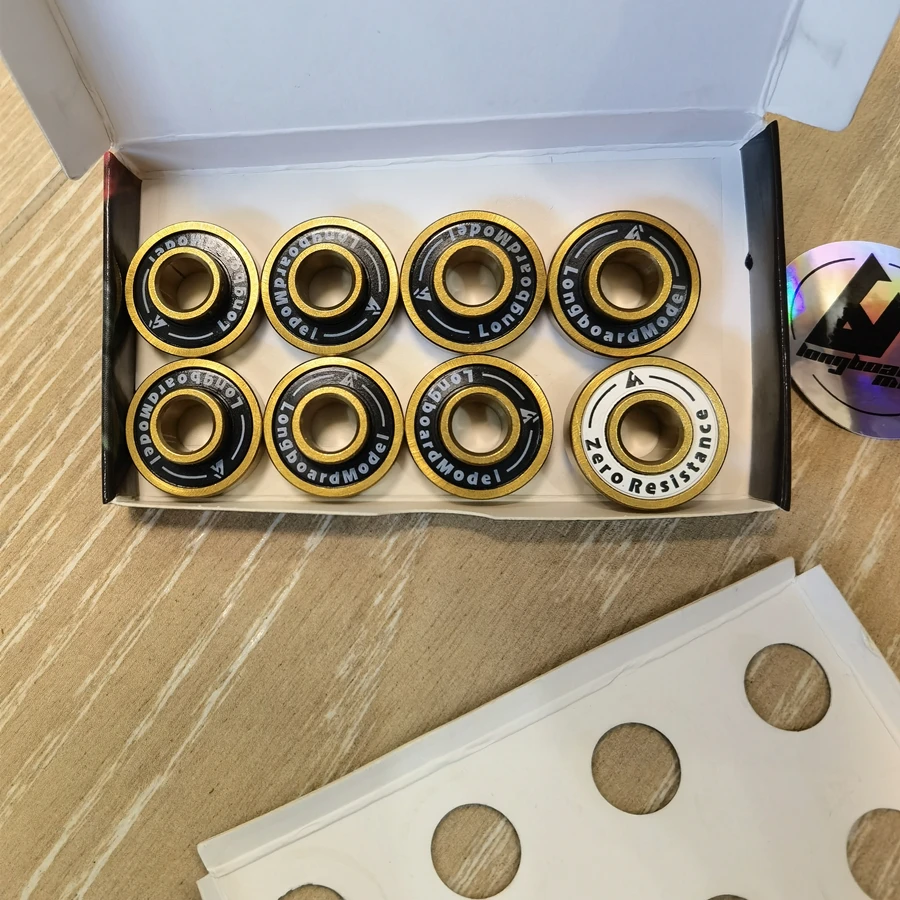 Lotion Board Bearing, Longboard Model Bearing, Gold Spacer-in Bearings, Good Quality