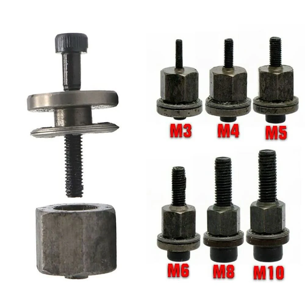 اليد جوزة برْشام أداة رئيس دليل المبرشم الكهربائية التثبيت محول تركيب بسيط ل M3 M4 M5