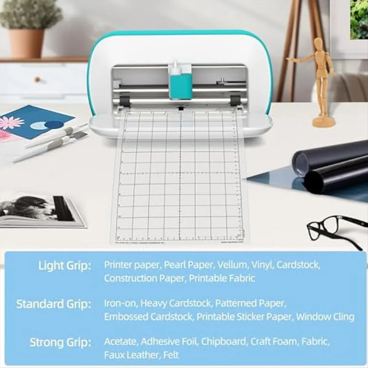 FTGT-Cutting Mats for Silhouette Portrait(3 Pack) 12X8in Cutting Mats Replacement for Silhouette Cameo Accessories