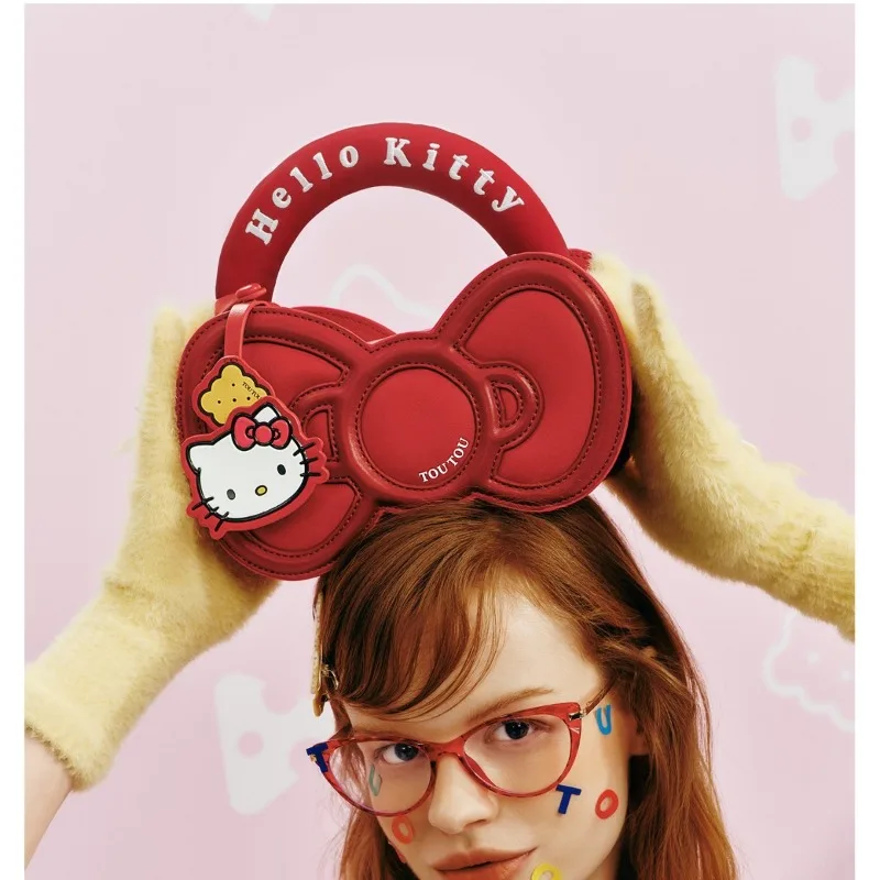 

Sanrio периферийная сумка через плечо helloKitty сумка для печенья с бантом портативная сумка через плечо на одно плечо для женщин подарок на день рождения