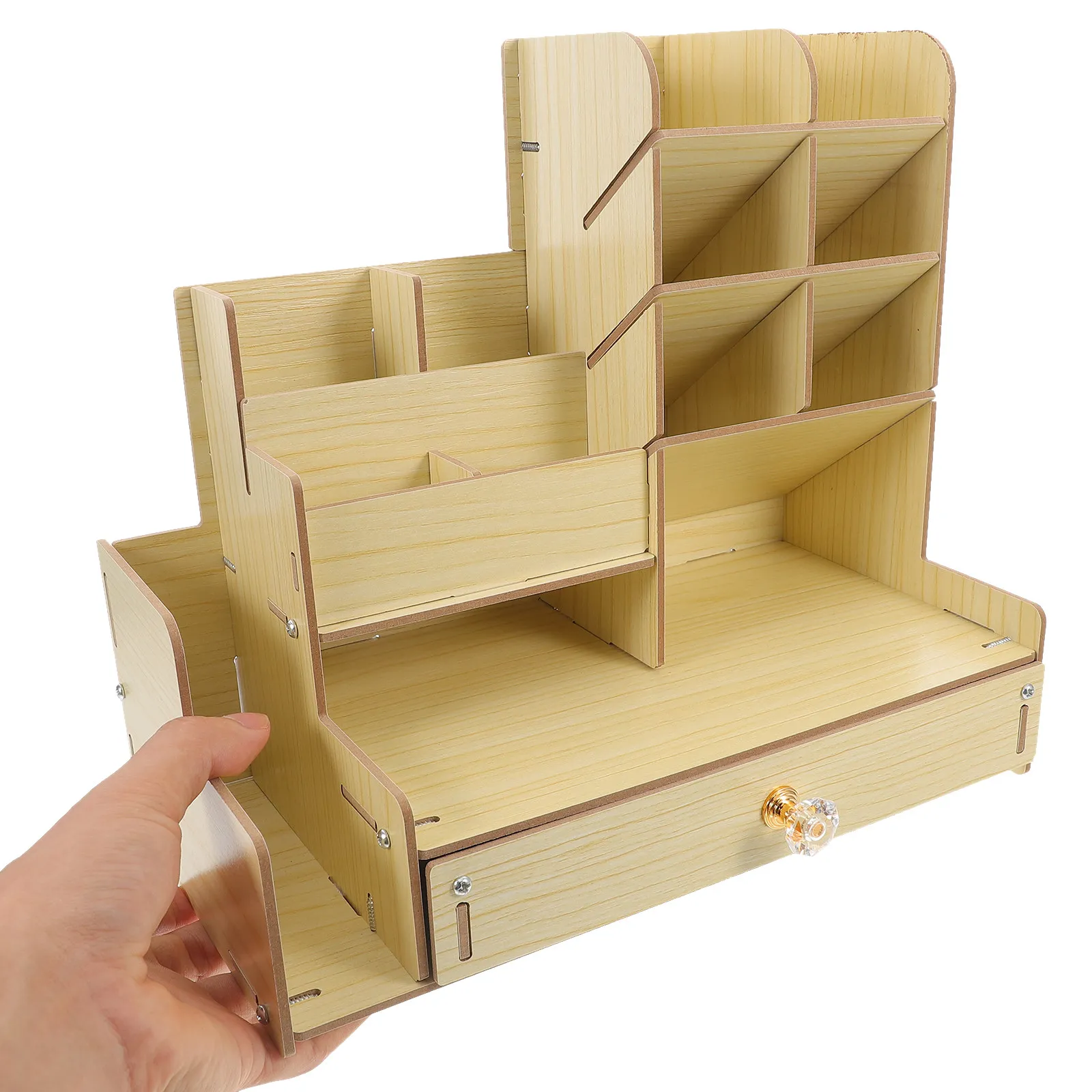 compact-desktop-organizer-wood-multi-grids-pen-holder-multifunctional-stationery-storage-box-office-school-desk-organizer