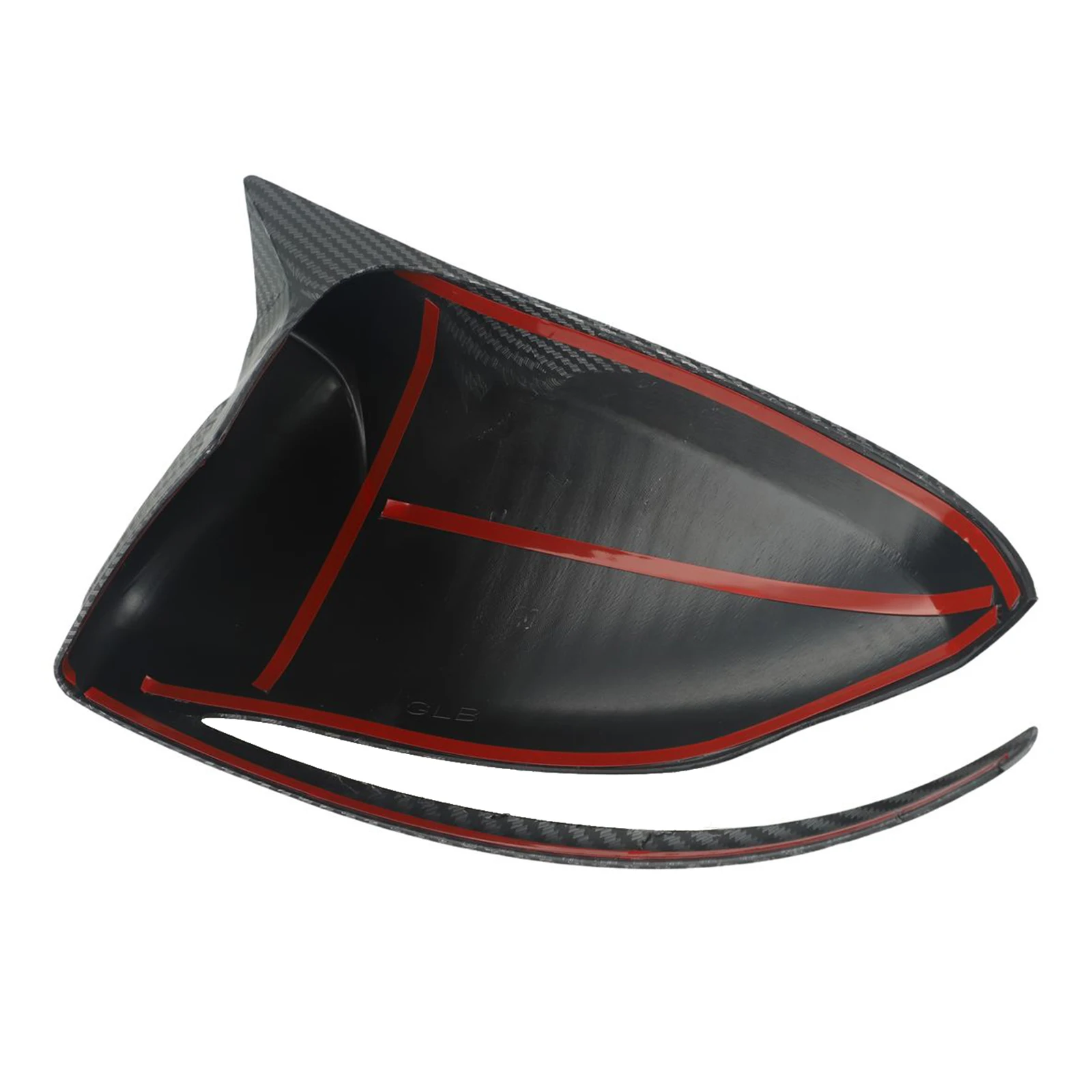 

2pcs For Mercedes For Benz/GLB Side Mirror Cover (Left & Right) Black Carbon Fiber Car Exterior Rearview Mirrors Housing