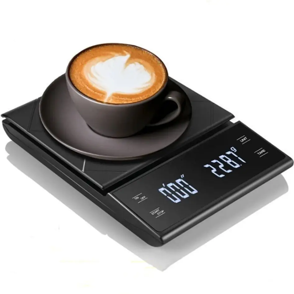 Smart Coffee Scale Kitchen Food Scale Digital Electronic Scale with Timer Precision Jewelry Scale Household Weighing Scale