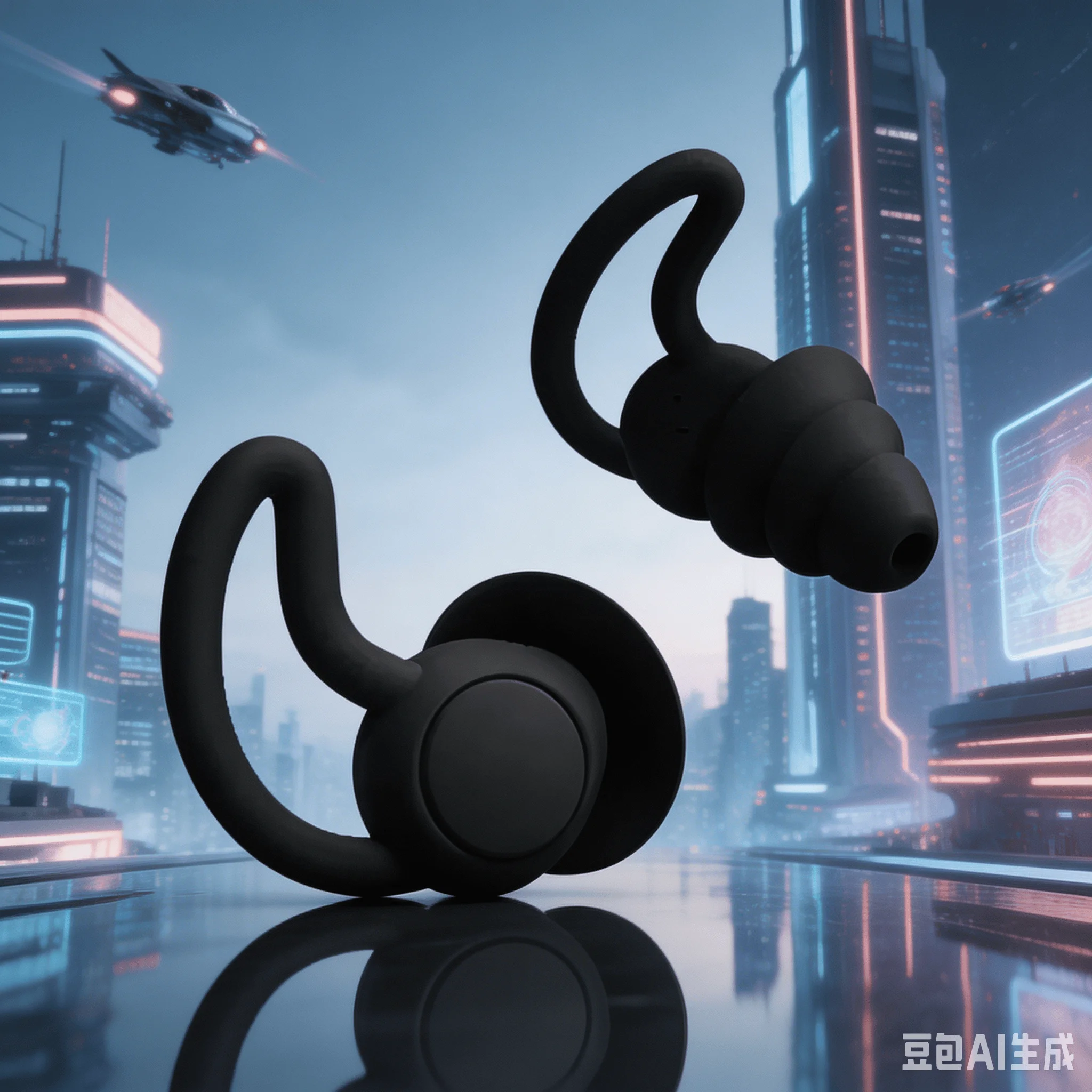 Bouchons d'oreilles de voyage 3 couches réutilisables en silicone, anti-bruit, protection auditive souple pour le travail et les études