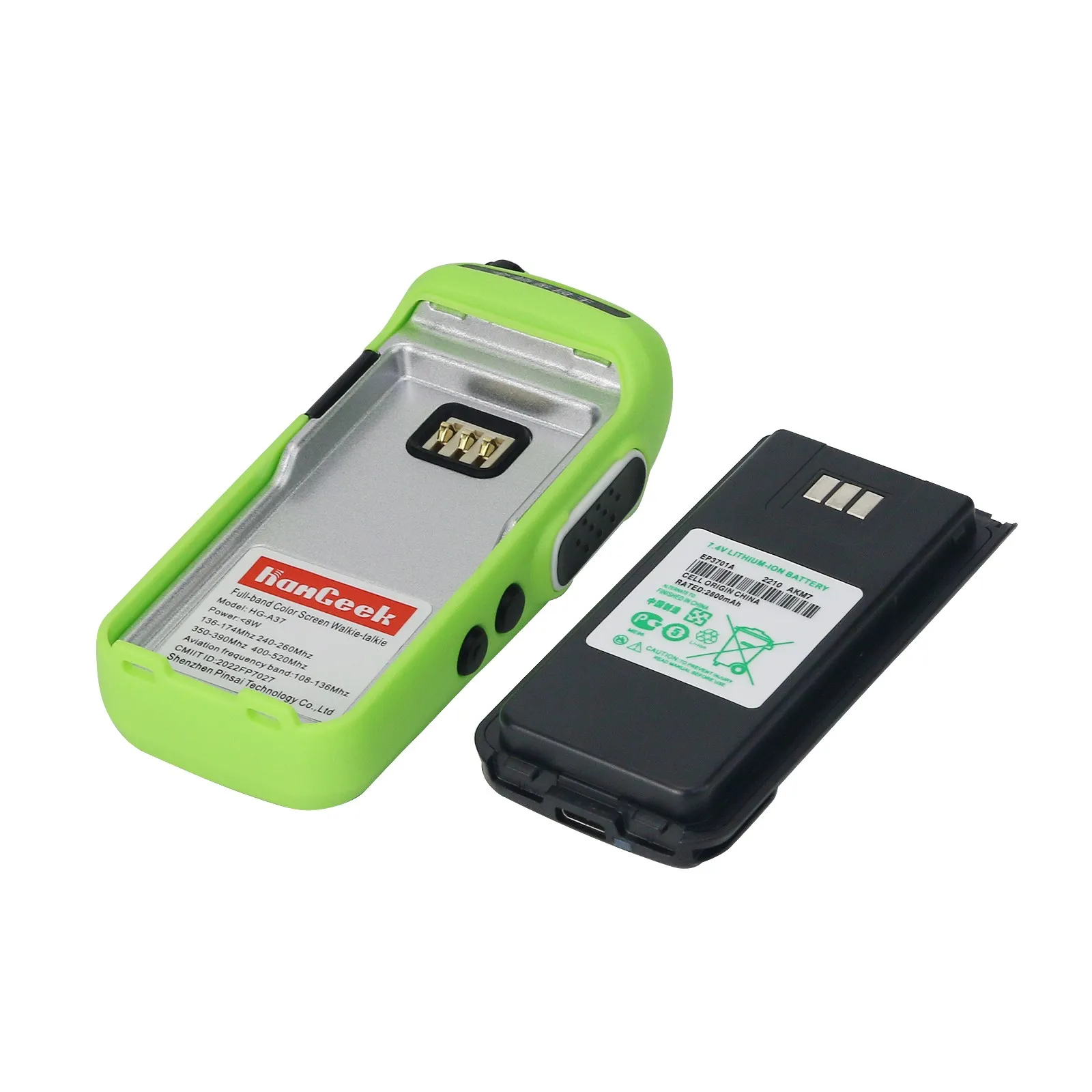 HamGeek HGA37 ハンドヘルドトランシーバー グローバルマルチバンド AM FM UHF VHF ラジオ VOX ワイヤレス送受信機 LCDスクリーンディスプレイ付き