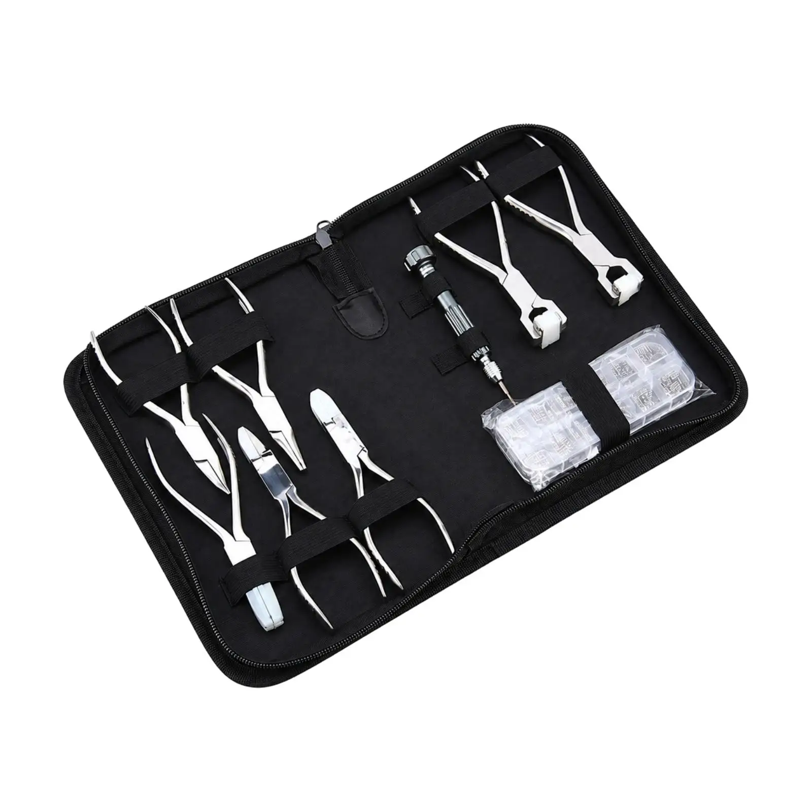 Eyeglass Adjustment Tool Kit with Interchangeable Simple to Use to Carry Eyeglass Repair Tool Kit with Screwdrivers and Pliers