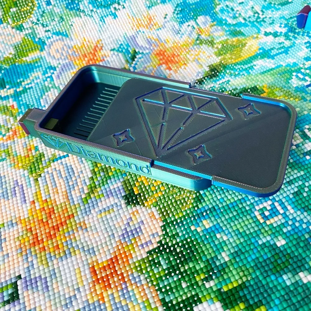 11 Farben Multifunktionale Diamantmalerei-Aufbewahrungsbox, Diamantkunst-Werkzeugzubehör, Geschenk für Diamantmalerei-Liebhaber – Detail 8